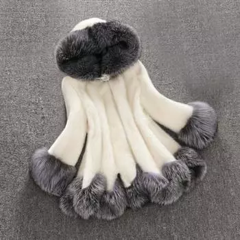 Женское повседневное пальто, модное длинное имитационное пальто сплошного цвета с воротником S чёрный