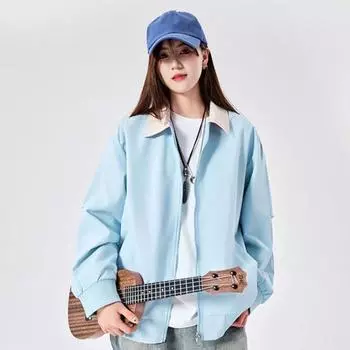 Женское повседневное пальто с лацканами, длинным рукавом, в стиле пэчворк, цветная эластичная кромка, куртка с застежкой-молнией, осенняя верхняя одежда XXL чёрный