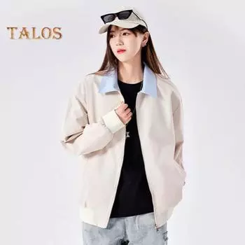 Женское повседневное пальто с лацканами, длинным рукавом, в стиле пэчворк, цветная эластичная кромка, куртка с застежкой-молнией, осенняя верхняя одежда XXL чёрный