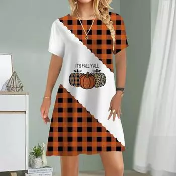 Женское повседневное платье, летнее платье с полосатым принтом для женщин, платье с коротким рукавом и круглым вырезом, размер плюс XS белый