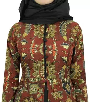 Женское повседневное платье макси с принтом в полную длину и пуговицей спереди Bimba - 14 чёрный