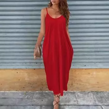 Женское повседневное платье Платье-комбинация S чёрный