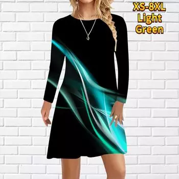 Женское повседневное платье с красочным принтом Аврора, платья для женщин с круглым вырезом и коротким рукавом, платье больших размеров XS жёлтый