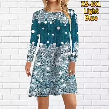 Женское повседневное платье с принтом в виде пятнистого цветка, платья для женщин с круглым вырезом и коротким рукавом, платье больших размеров XS жёлтый