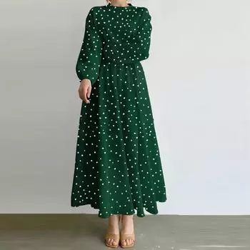 Женское повседневное платье со свободной талией, длинное, с принтом в виде сердца, с круглым вырезом 5XL белый