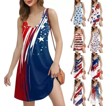 Женское повседневное пляжное платье с принтом в стиле бохо с карманами и V-образным вырезом S винный