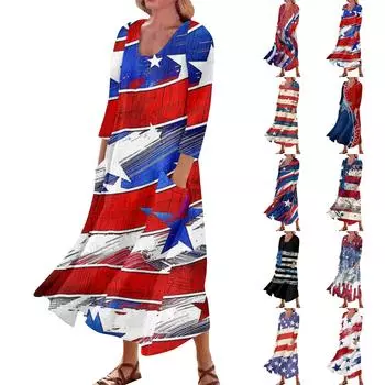 Женское повседневное удобное хлопковое платье с карманами и рукавами три четверти L бежевый