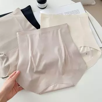 Женское противоударное нижнее белье с высокой талией и животом, женское послеродовое подтяжка живота персикового цвета, антибактериальное промежность, корректирующее белье большого размера, брюки L