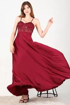 Женское прозрачное вечернее платье