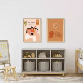 Женское психическое здоровье, настенные художественные принты, постеры в женской форме для йоги, пышное женское тело, художественная позитивная картина на холсте, домашний декор 21*30cm