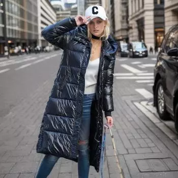 Женское пуховое хлопковое пальто с ярким лицом, свободная стирка, ветрозащитная куртка с капюшоном, осенне-зимняя утолщенная куртка с хлопковой подкладкой M красный