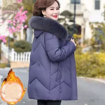 Женское пушистое теплое пальто большого размера, теплое пальто, зимнее утолщенное пальто 5XL