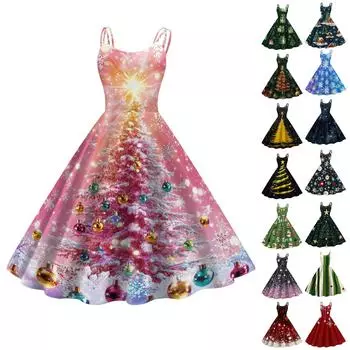 Женское рождественское платье со снежинками и сексуальным облегающим принтом с открытыми плечами в стиле панк-ретро XXL тёмно-синий