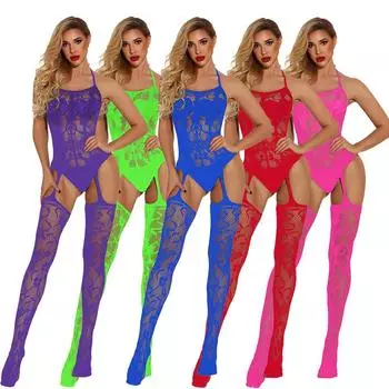 Женское сетчатое белье Полое нижнее белье в сеточку BabyDoll Нижнее белье Ночное белье