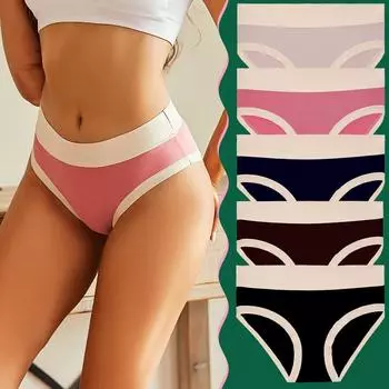 Женское сексуальное бесшовное нижнее белье, трусы со средней талией, нижнее белье из ледяного шелка, женские дышащие трусы M