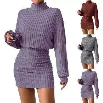 Женское сексуальное короткое платье с открытой спиной, цельное, с юбкой-солнцем и средней талией L чёрный