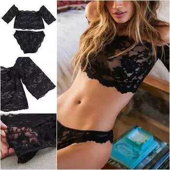 Женское сексуальное кружевное нижнее белье стринги платье Babydoll нижнее белье ночное белье пижамы леди L