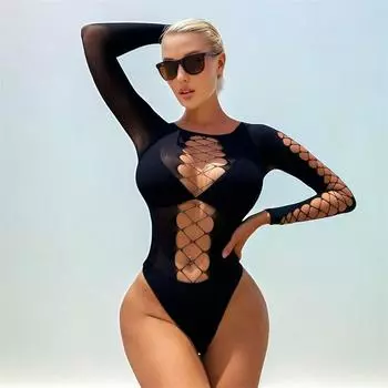 Женское сексуальное нижнее белье бикини сетчатая куколка прозрачный боди нижнее белье комбинезон секс костюм для взрослых