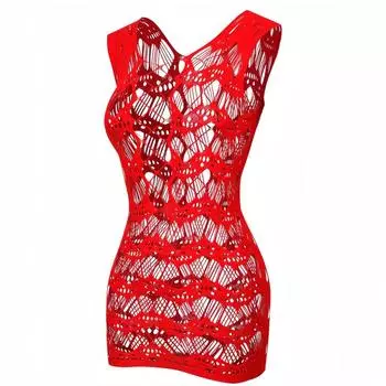 Женское сексуальное нижнее белье больших размеров, облегающее платье из жаккарда с вырезом и прозрачными вставками One-size