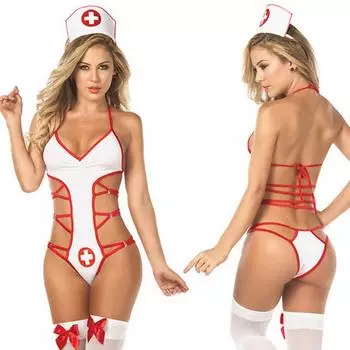 Женское сексуальное нижнее белье на слинге, униформа, нижнее белье L