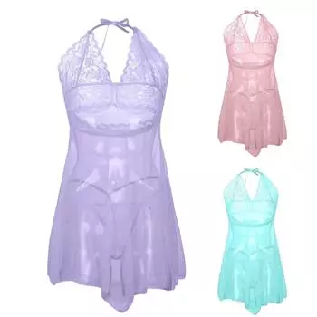 Женское сексуальное нижнее белье, однотонная сетчатая цельная сексуальная пижама XXL