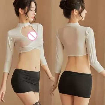 Женское сексуальное нижнее белье, униформа учителя, секретарь, ролевые игры, костюмы для взрослых пар, сексуальная игра, офисная униформа, искушение, ночная одежда M