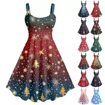 Женское сексуальное облегающее платье с принтом рождественской елки в стиле панк-ретро с открытыми плечами M чёрный