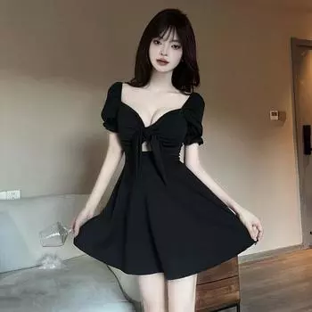 Женское сексуальное облегающее платье с открытыми бретельками S белый