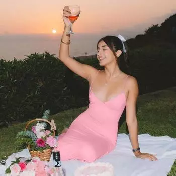 Женское сексуальное платье с глубоким V-образным вырезом, однотонное, без рукавов, для высоких, узких, длинных, с милым ветром, на бретелях S розовый