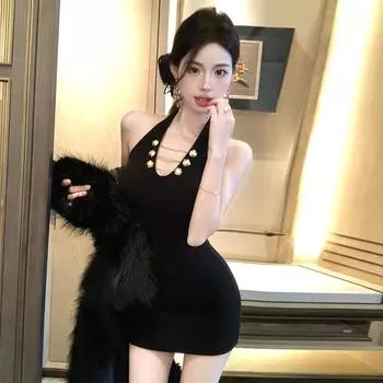 Женское сексуальное платье с вырезом на спине и вырезом-стойкой, облегающее, эластичное S белый