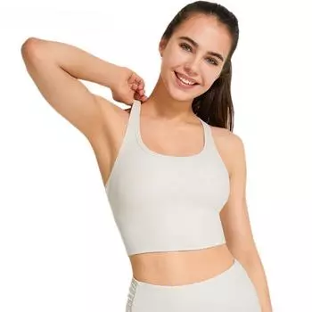 Женское сексуальное спортивное нижнее белье с открытой спиной, облегающее, для бега, йоги, гонщика XL белый