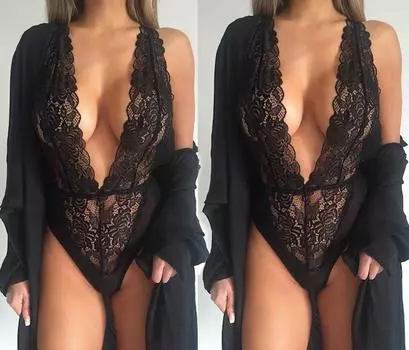 Женское сексуальное женское белье кружевное платье Babydoll пижамы нижнее белье ночное боди S