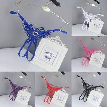 Женское сексуальное женское белье, кружевные открытые трусики-стринги, пижамы для нижнего белья, стринги Free size