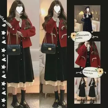 Женское шерстяное пальто и платье средней длины размера «плюс» осень/зима 2023 г. 4XL Plus