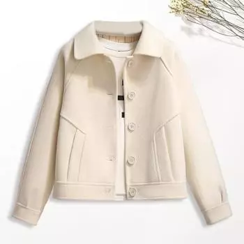 Женское шерстяное пальто осень-зима с боковыми карманами, однобортное, с капюшоном, свободное, в клетку, средней длины, плотное, сохраняющее тепло, пальто для поездок на работу, свиданий, путешествий M розовый