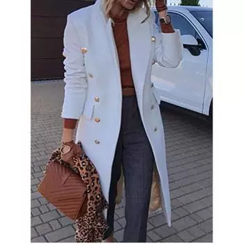 Женское шерстяное пальто средней длины Nizi Coat M