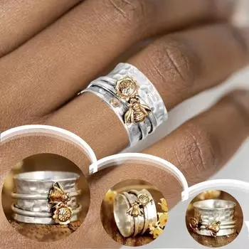 Женское широкое кольцо с цветком для невесты, обручальные кольца, подарок на годовщину, размер 5-10 A