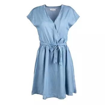 Женское синее приталенное джинсовое платье из тенселя DEELUXE 74 L синий