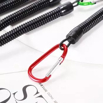 Женское снаряжение безопасности, пружинный эластичный шнур для рыбалки, шнур для ключей, брелок для телефона с защитой от потери 21cm random color