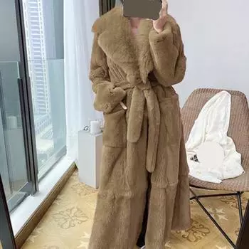 Женское теплое пальто зимой XXXXXL чёрный