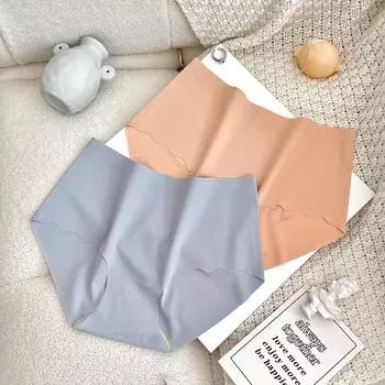 Женское ультратонкое быстросохнущее дышащее нижнее белье, женские бесшовные трусы из ледяного шелка из модала One Size