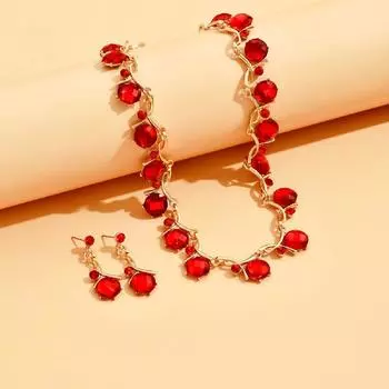 Женское ювелирное ожерелье Свадебные аксессуары, Винтажное ожерелье из сплава с бриллиантами и разноцветными цветами из смолы