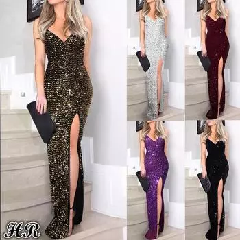 Женское вечернее платье без рукавов с глубоким V-образным вырезом и блестками и рюшами для ночного клуба XXL белый