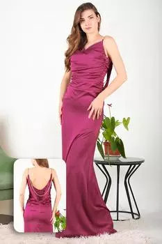 Женское вечернее платье с цепочкой