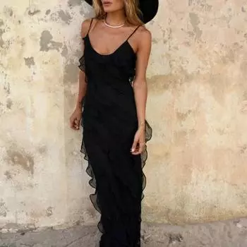 Женское вечернее платье с глубоким вырезом V-образным вырезом на спине без рукавов на тонких бретельках с разрезом по низу в стиле пэчворк облегающее платье длиной до пола коктейльное платье макси для выпускного вечера XL красный