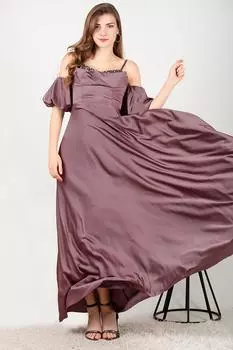 Женское вечернее платье с камнями