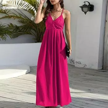 Женское вечернее сексуальное бандажное платье с открытой спиной, сплошной цвет, глубокий V-образный вырез, цельное платье S синий