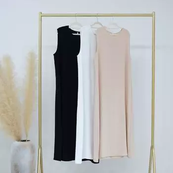 Женское весенне-летнее повседневное однотонное платье-майка с короткими рукавами, модное длинное платье XXL