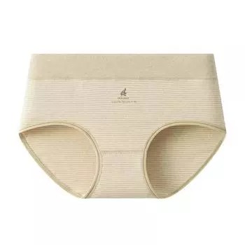 Женское весенне-осеннее антибактериальное цветное хлопковое нижнее белье со средней посадкой и ластовицей из 100% хлопка L