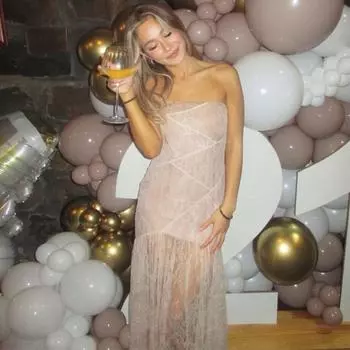 Женское весеннее сексуальное без бретелек кружевное платье с разрезом и длинными рукавами S белый